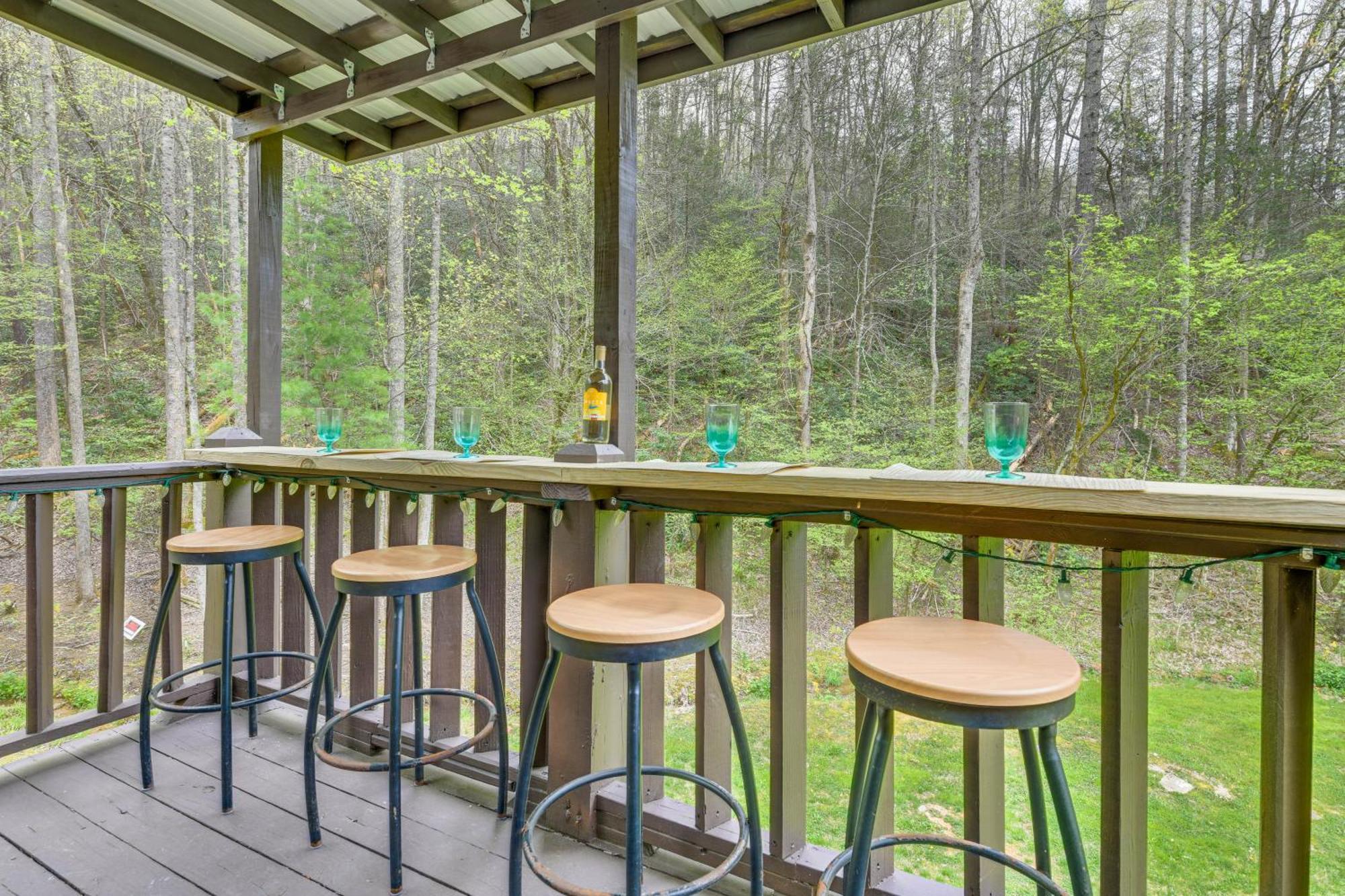 Smoky Mountain Cozy Cove Cabin Deck And Fire Pit! Cosby Exterior foto
